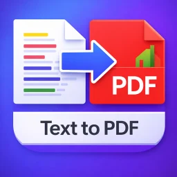 Значок Текст в PDF Конвертер